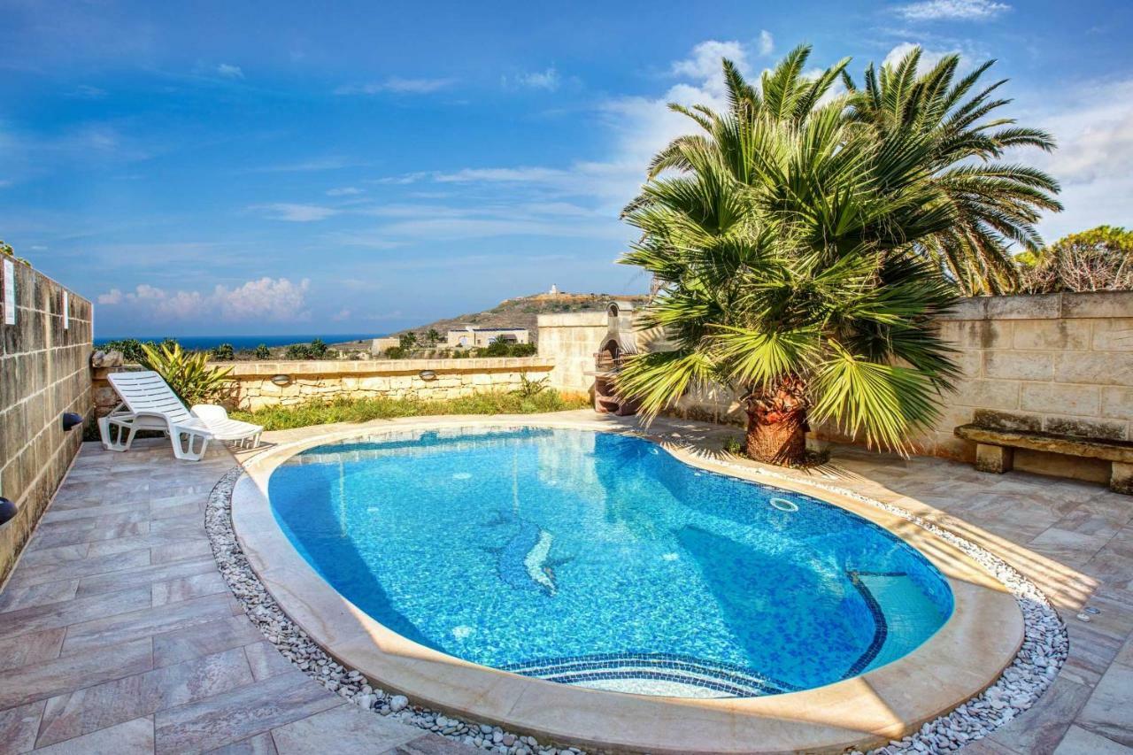 Il-Veduta Holiday Farmhouse With Sunny Private Pool In Island Of Gozo Għarb Eksteriør billede
