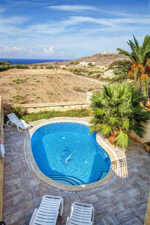 Il-Veduta Holiday Farmhouse With Sunny Private Pool In Island Of Gozo Għarb Eksteriør billede